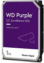 Western Digital WD Purple 監視システム用ハードディスクドライブ 1TB キャッシュ64MB WD11PURZ