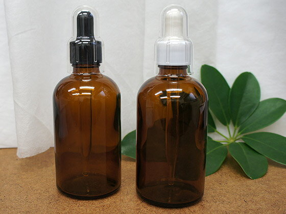 遮光瓶 Tアンバー 100ml スポイト/OC付