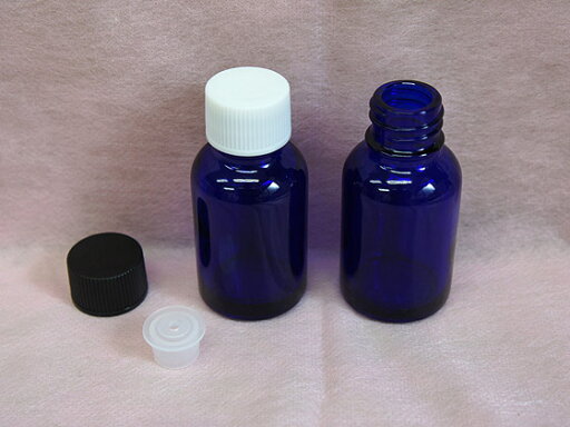 遮光瓶 Tコバルト 20ml 穴開き栓付 遮光瓶 Tコバルト 20ml 穴開き栓付