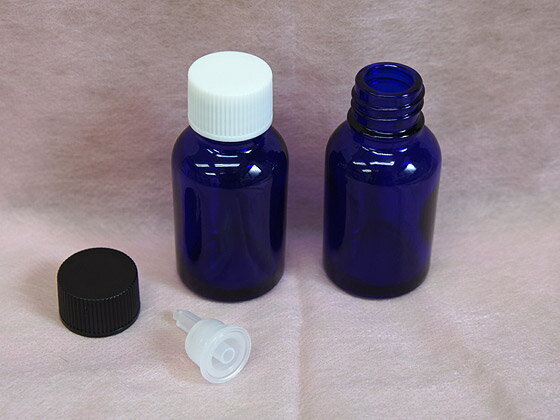 遮光瓶 Tコバルト 20ml　ドロップ栓付 その1