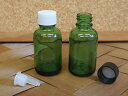遮光瓶 Tグリーン 30ml ドロップ栓付
