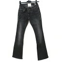 TAVERNITI SO JEANS ローライズ ブーツカットジーンズ デニムパンツ ブラック W602054 23 レディース【中古】【美品】【あす楽】