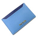 PRADA プラダ ヴィッテロムーブ カードケース MARE/BLUETTE ブルー/ネイビー 1MC208 2BNC F0RL9 ユニセックス【中古】【美品】【あす楽】