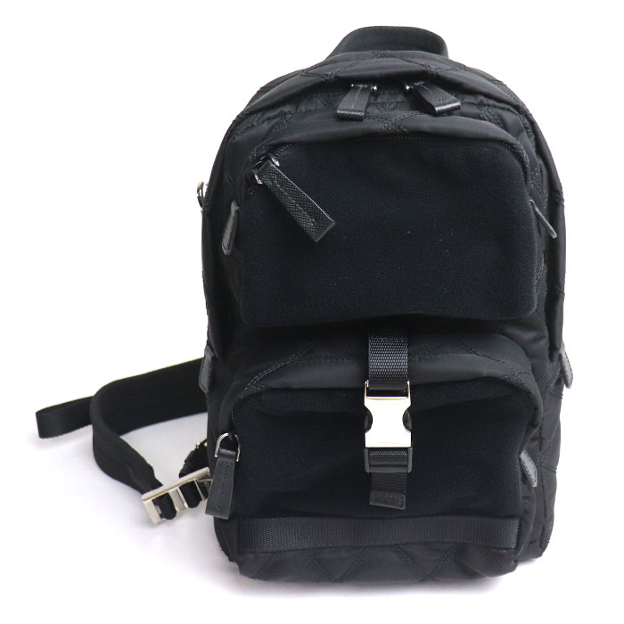 PRADA プラダ ナイロン ボディバッグ ブラック 2VZ013 2EDY F0002 ユニセックス【中古】【美品】【あす楽】のサムネイル
