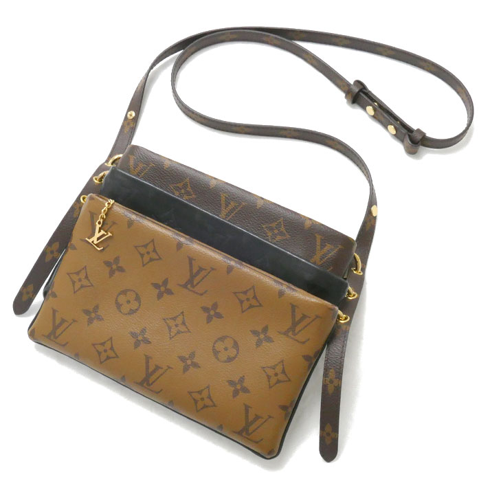 LOUIS VUITTON ルイ・ヴィトン ポシェット LV3 ショルダーバッグ モノグラム リバース M45412 レディース【中古】【あす楽】