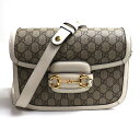 GUCCI グッチ ホースビット 1955 ショルダーバッグ ベージュ ホワイト 602204 92TCG 97610 レディース【中古】【美品】【あす楽】