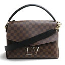 LOUIS VUITTON ルイ・ヴィトン ダミエ ボブール 2Wayショルダーバッグ ブラウン N40177 レディース【中古】【あす楽】