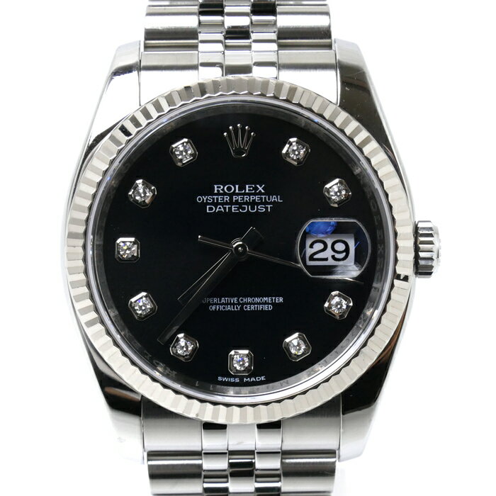 ROLEX ロレックス デイトジャスト 10PD 腕時計 自動巻き 116234G メンズ【中古】【あす楽】