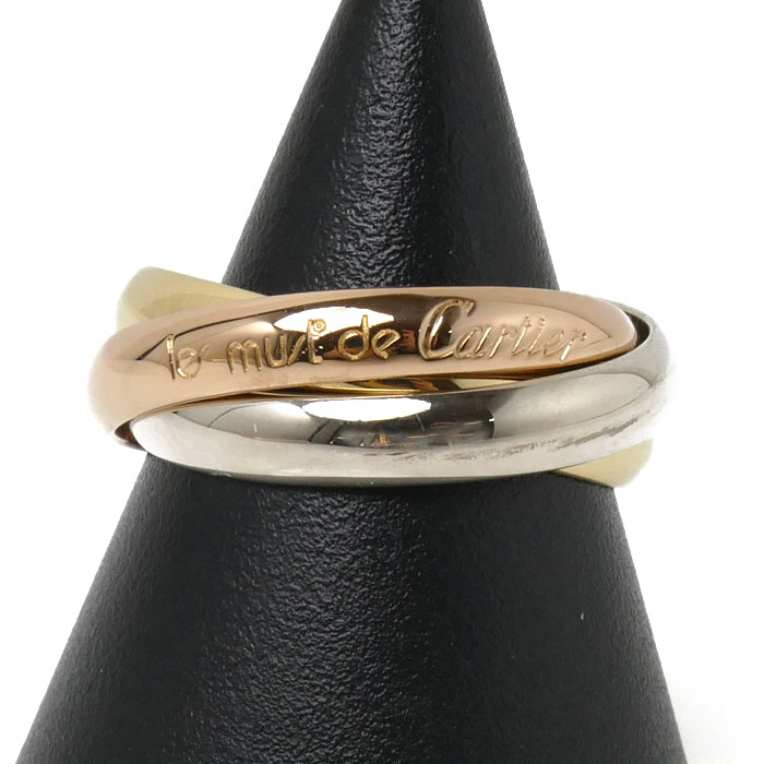 CARTIER カルティエ K18YG イエローゴールド K18WG ホワイトゴールド K18PG トリニティ リング・指輪 13号 53 7.8g レディース【中古】【美品】【あす楽】のサムネイル