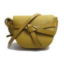 LOEWE ロエベ ゲートバッグ ミニ ショルダーバッグ Ochre(イエロー) レディース【中古】【美品】【あす楽】