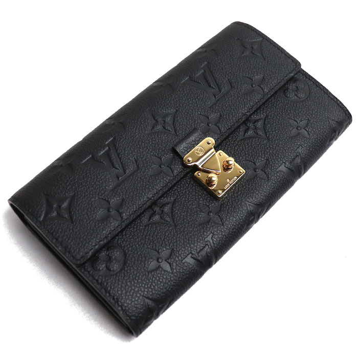 LOUIS VUITTON ルイ・ヴィトン ポルトフォイユサラ メティス 長財布 アンプラント ブラック M82638 ICチップ レディース【中古】【極美品】【あす楽】