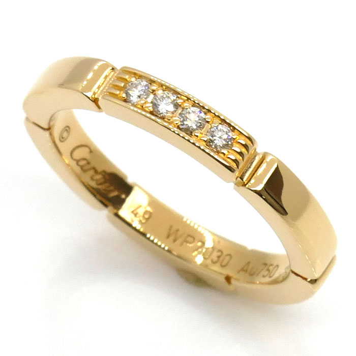 CARTIER JeBG K18YG CG[S[h }Cpe[ 4P _C OEw B4080349 _Ch 9 49 3.8g fB[XyÁzyizyyz