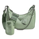 PRADA プラダ Re Edition テスート ショルダーバッグ ACQUA 1BH204 ライトグリーン系 レディース【中古】【美品】【あす楽】