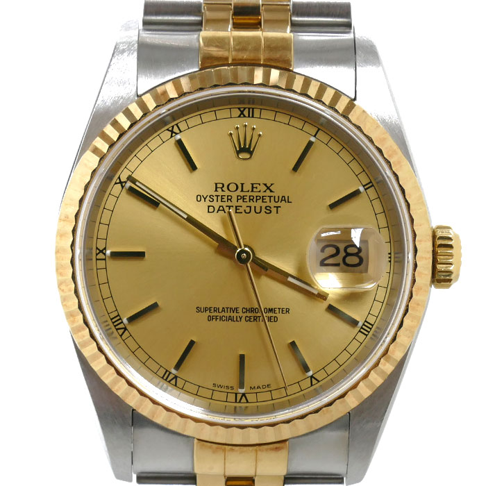 ROLEX ロレックス オイスターパーペチュアルデイトジャスト 腕時計 自動巻き 16233 メンズ【中古】【あす楽】