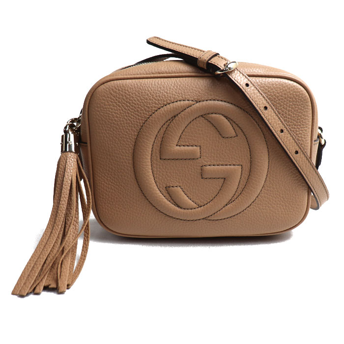 GUCCI グッチ ソーホー スモール ディスコ ショルダーバッグ カメリアローズベージュ 308364 A7M0G 2754 レディース【中古】【美品】【あす楽】