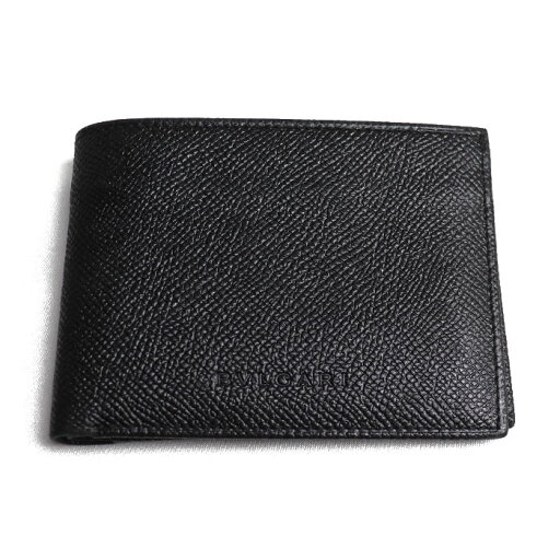 BVLGARI ブルガリ クラシコ 二つ折り財布 ブラック 20313 メンズ【中古】【あす楽】 BVLGARI ブルガリ クラシコ 二つ折り財布 ブラック 20313 メンズ【中古】【あす楽】