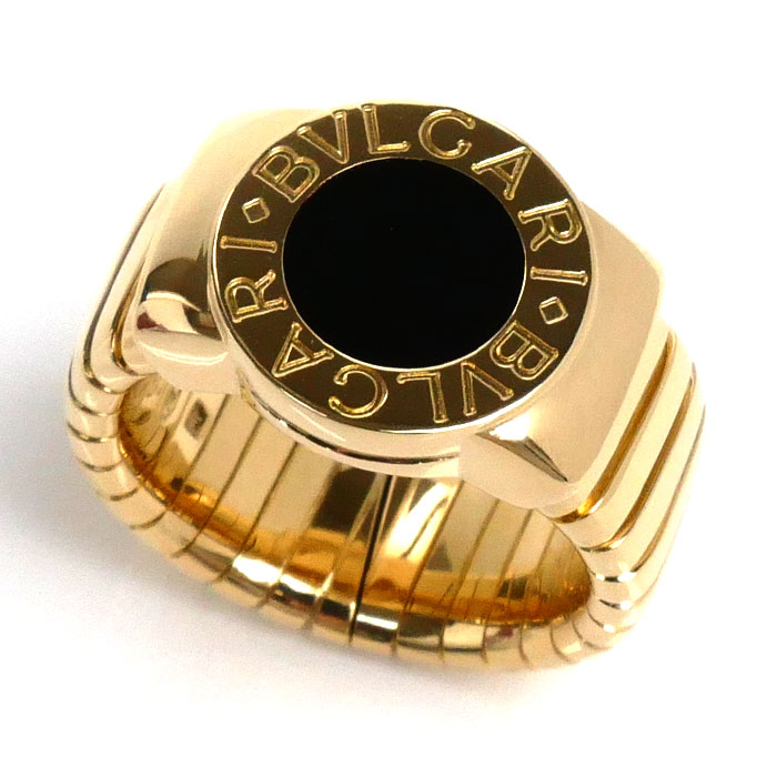 BVLGARI ブルガリ K18YG イエローゴールド ブルガリブルガリ トゥボガス オニキス リング・指輪 オニキス 12号 19.8g レディース【中古】【美品】のサムネイル