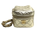 CHANEL シャネル マトラッセ チェーンクラッチ クラッチバッグ ゴールド AP2803 レディース【中古】【美品】
