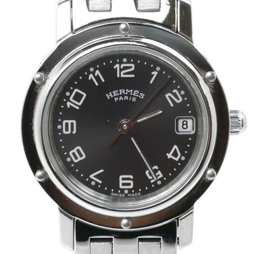 HERMES エルメス クリッパー 腕時計 電池式 CL4.210 レディース【中古】 HERMES エルメス クリッパー 腕時計 電池式 CL4.210 レディース【中古】