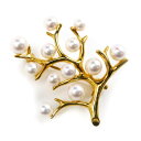MIKIMOTO ミキモト K18YG イエローゴールド 幸福の木 Kofuku no ki ブローチ PB-357K アコヤパール約3.8〜5.1mm 6.3g レディース【中古】【美品】(4)