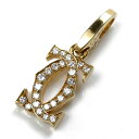 CARTIER カルティエ K18YG イエローゴールド 2C ダイヤ チャーム ダイヤモンド 2.2g ペンダントトップ レディース【中古】