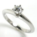 TIFFANY&Co. ティファニー Pt950プラチナ ソリテール ダイヤ リング・指輪 ダイヤモンド0.26ct 6.5号 4.0g レディース【中古】【美品】(4)
