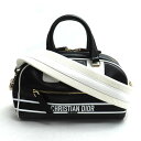 Christian Dior クリスチャンディオール DIOR ヴァイブ スモールボウリングバッグ 2Wayショルダーバッグ ブラック ホワイト M6209OOBR レディース【中古】