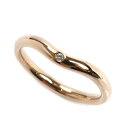 TIFFANY&Co. ティファニー K18PG ピンクゴールド カーブド バンド リング・指輪 60016781 ダイヤモンド 8号 2.6g ユニセックス【中古】(4)