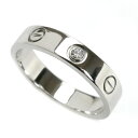 CARTIER カルティエ K18WG ホワイトゴールド ミニラブ 1Pダイヤ リング・指輪 B4050551 ダイヤモンド 11号 51 4.5g レディース【中古】(4)
