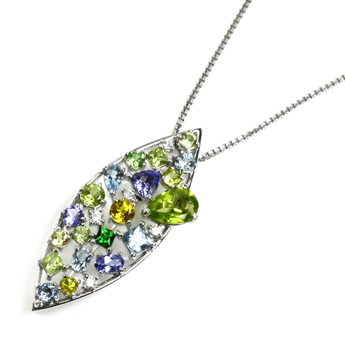 タサキ ペリドット Au750 ダイヤモンド ネックレス 楽天市場】TASAKI(種類(宝石)ペリドット)(レディース