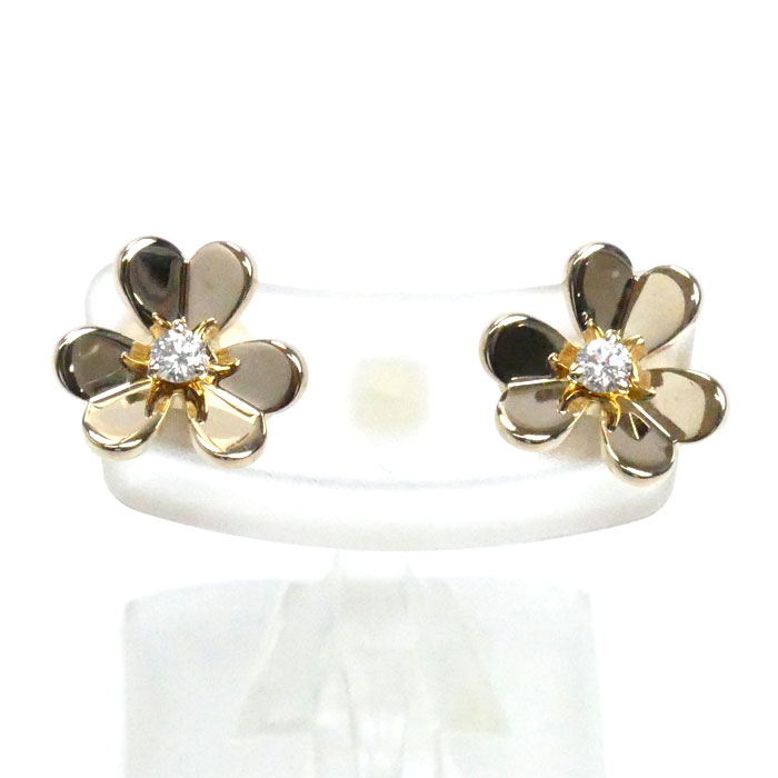 Van Cleef & Arpels ヴァンクリーフ＆アーペル K18YG イエローゴールド フリヴォル ミニ ダイヤ ピアス VCARP0J300 ダイヤモンド 2.9g レディース【中古】【美品】のサムネイル