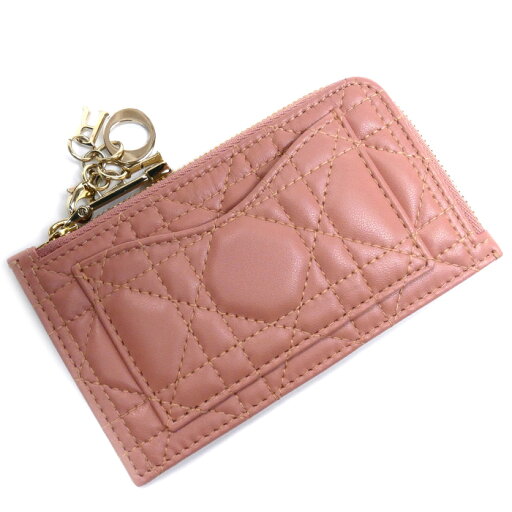 Christian Dior クリスチャンディオール レディディオール カナージュ コインケース ピンク S0965ONMJ レディース【中古】【美品】 Christian Dior クリスチャンディオール レディディオール カナージュ コインケース ピンク S0965ONMJ レディース【中古】【美品】