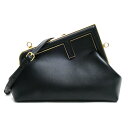 FENDI フェンディ ファースト スモール ショルダーバッグ ブラック 8BP129ABVEF0KUR レディース【中古】【極美品】