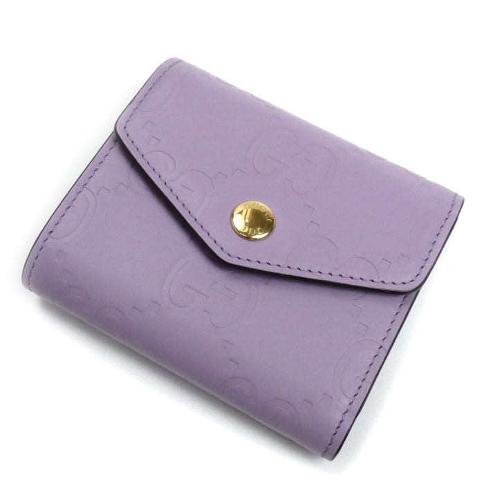 GUCCI グッチ GGミディアムウォレット 三つ折り財布 ライラック 772793 AAC1Q 5236 レディース【中古】【美品】