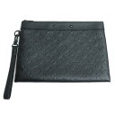 LOUIS VUITTON ルイ・ヴィトン ポシェット トゥ ゴー クラッチバッグ モノグラムシャドウ ブラック M81570 メンズ【中古】(4)