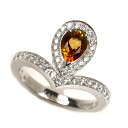 Chaumet ショーメ K18WG ホワイトゴールド ジョゼフィーヌ エグレット シトリン ダイヤ リング・指輪 シトリン ダイヤモンド 14号 54 5.3g レディース【中古】【美品】