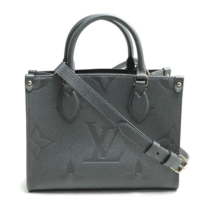 LOUIS VUITTON ルイ・ヴィトン オンザゴーPM 2Wayショルダーバッグ アンプラント GRIS ACIER/グリ アシ..