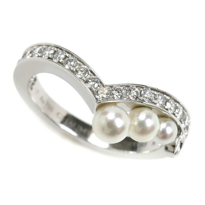 Chaumet ショーメ K18WG ホワイトゴールド ジョゼフィーヌ エグレット ダイヤ パール リング・指輪 083290 ダイヤモンド パール 10号 50 3.9g レディース【中古】【美品】のサムネイル