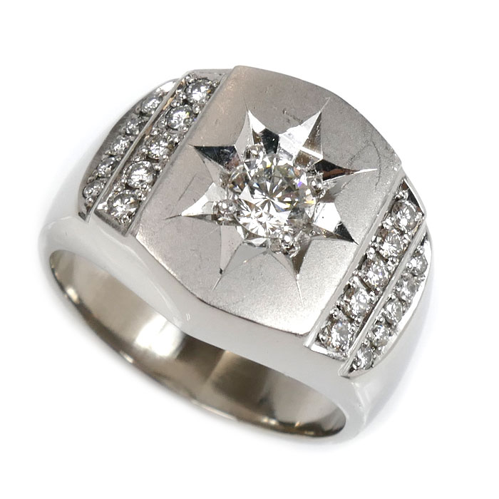 【中古】Pt900プラチナリング・...