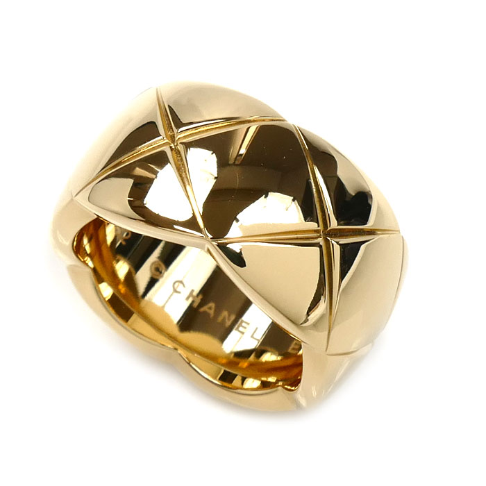 CHANEL シャネル K18YG イエローゴールド ココクラッシュ ラージ リング・指輪 J10574 12号 52 11.7g レディース【中古】【美品】のサムネイル