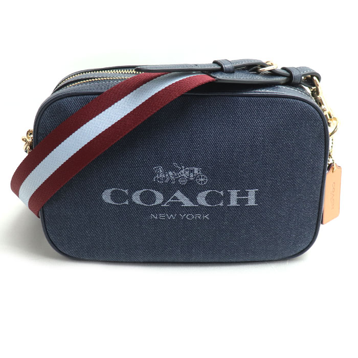 美品✨COACH コーチ ショルダーバッグ メッセンジャー ジーンズ ロゴ型押し コーチ ショルダーバッグ メンズ ブランド COACH CAT78 QBMI5