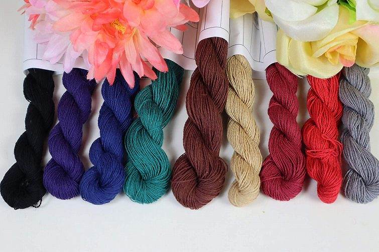 【D837】綿糸 18/2 グレー