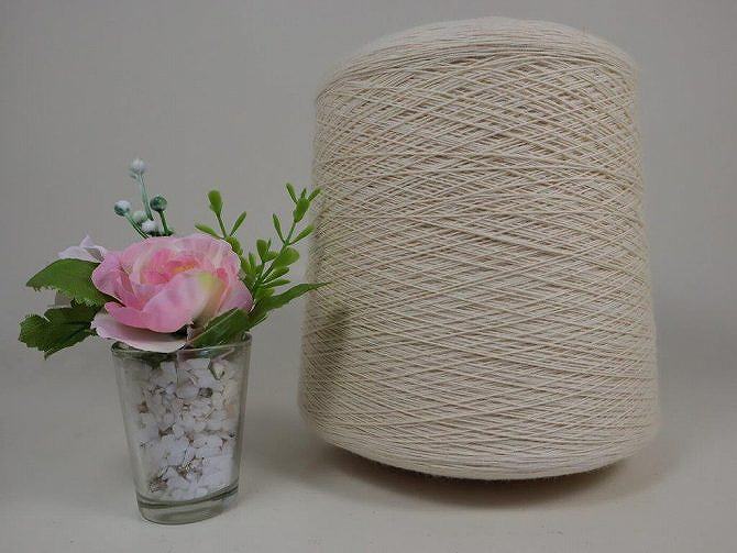 綿糸 40/8 極細 生成り色