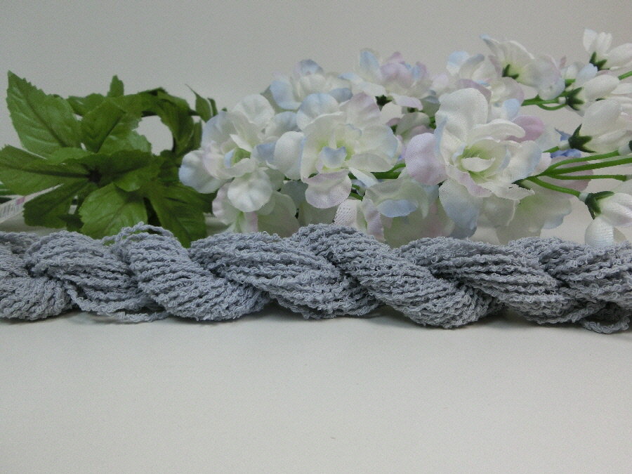 【ファンシーヤーン】 ループリング　全11色　綿100％　＜グレー＞