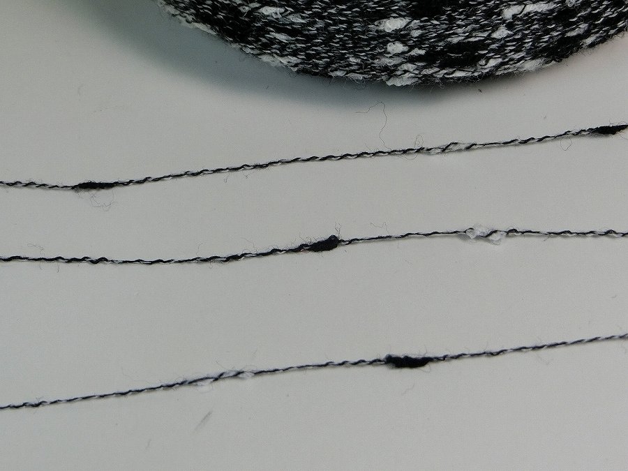 楽天市場 ファンシーヤーン ノット 極細 全10色 白 黒 編み糸 織り糸の 小糸屋