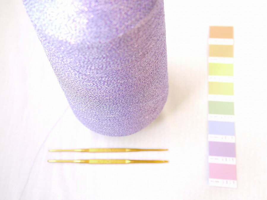 ラメ糸　＜パープル＞