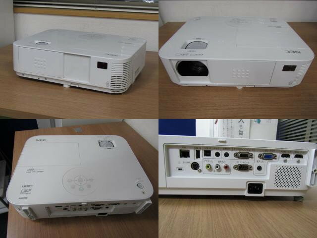 NEC ViewLight プロジェクター ホワイト 中古【中古品】