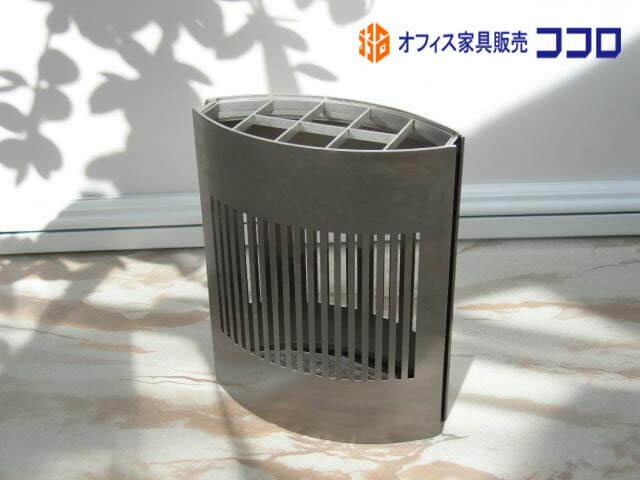 オカムラ L950AU 傘立て10本用 ステンレス シルバー 中古【中古オフィス家具】 【中古】