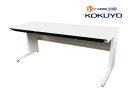 コクヨ isデスクシステム 平デスク W1800 引出し付 ホワイト 【中古オフィス家具】【中古】