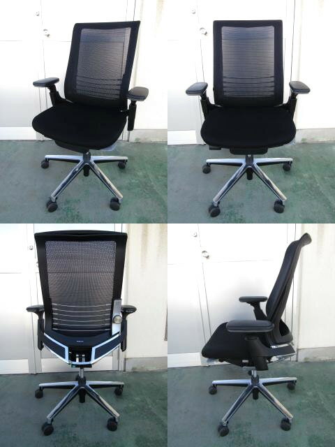 【中古】中古 コクヨ インスパインチェア ハイバック 可動肘 ブラック【中古オフィス家具】【SALE】 [2]